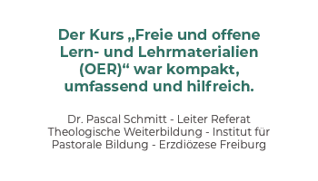 Quelle: Bildungswerk der Erzdiözese Freiburg Zitate von Teilnehmenden des Bildungswerks