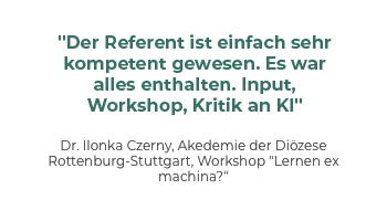 Quelle: Bildungswerk der Erzdiözese Freiburg Zitate von Teilnehmenden des Bildungswerks